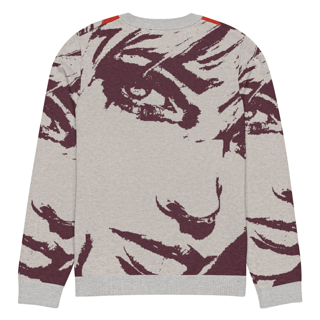 Knitted crew neck sweater