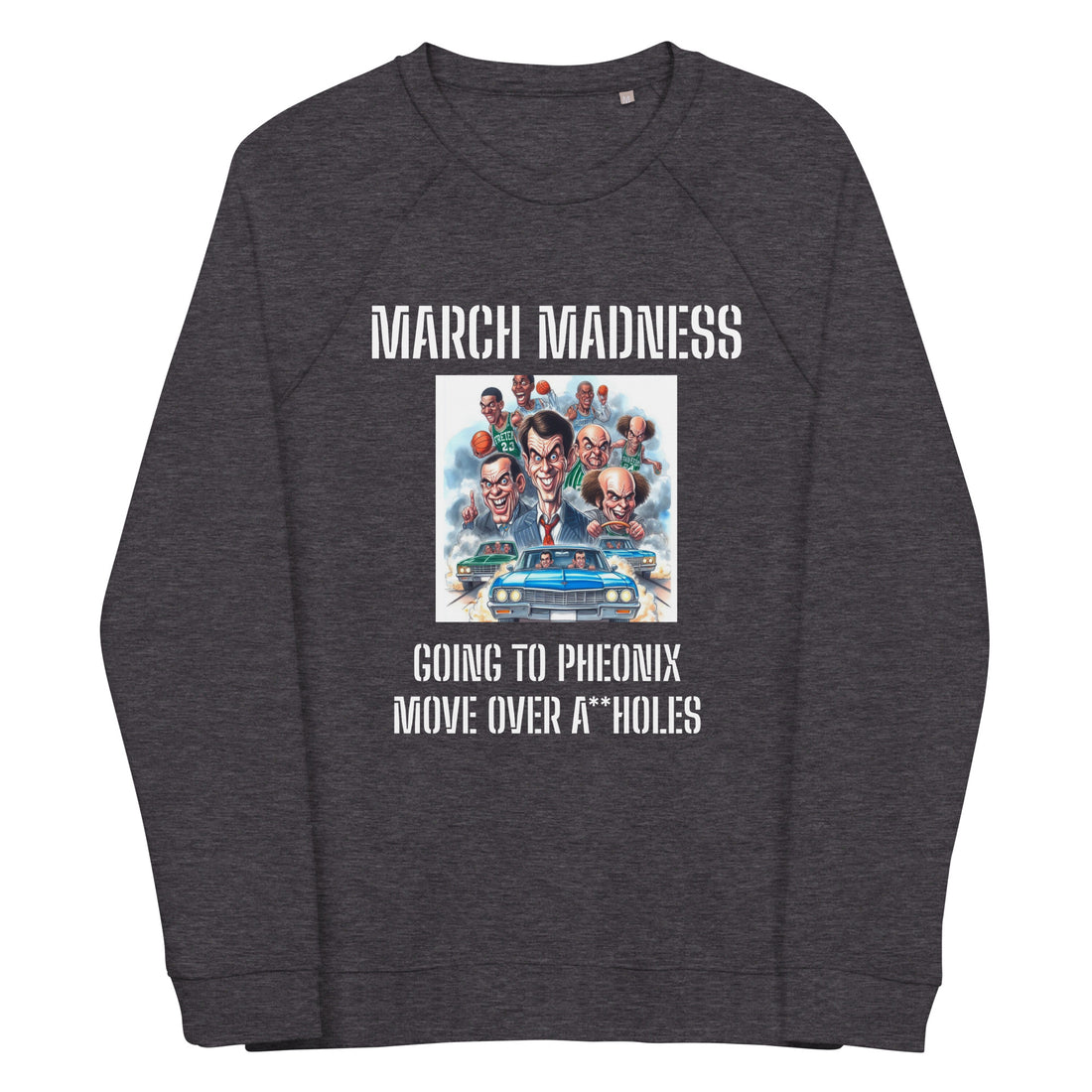 Unisex organic raglan sweatshirt
